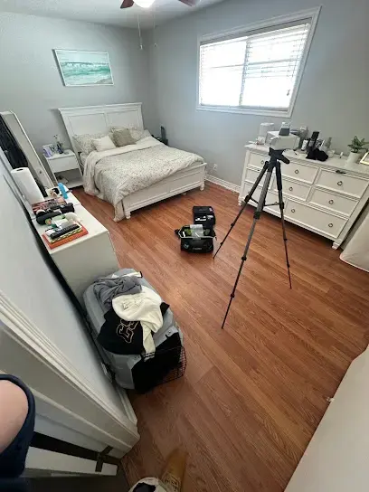 Drying equipment set up in a South Gate bedroom